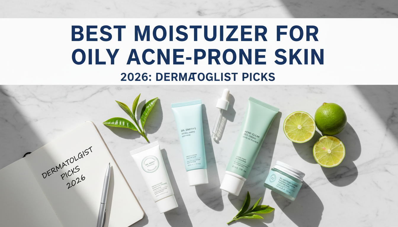 Best Moisturizer for Oily Acne-Prone Skin 2026: Dermatologist Picks