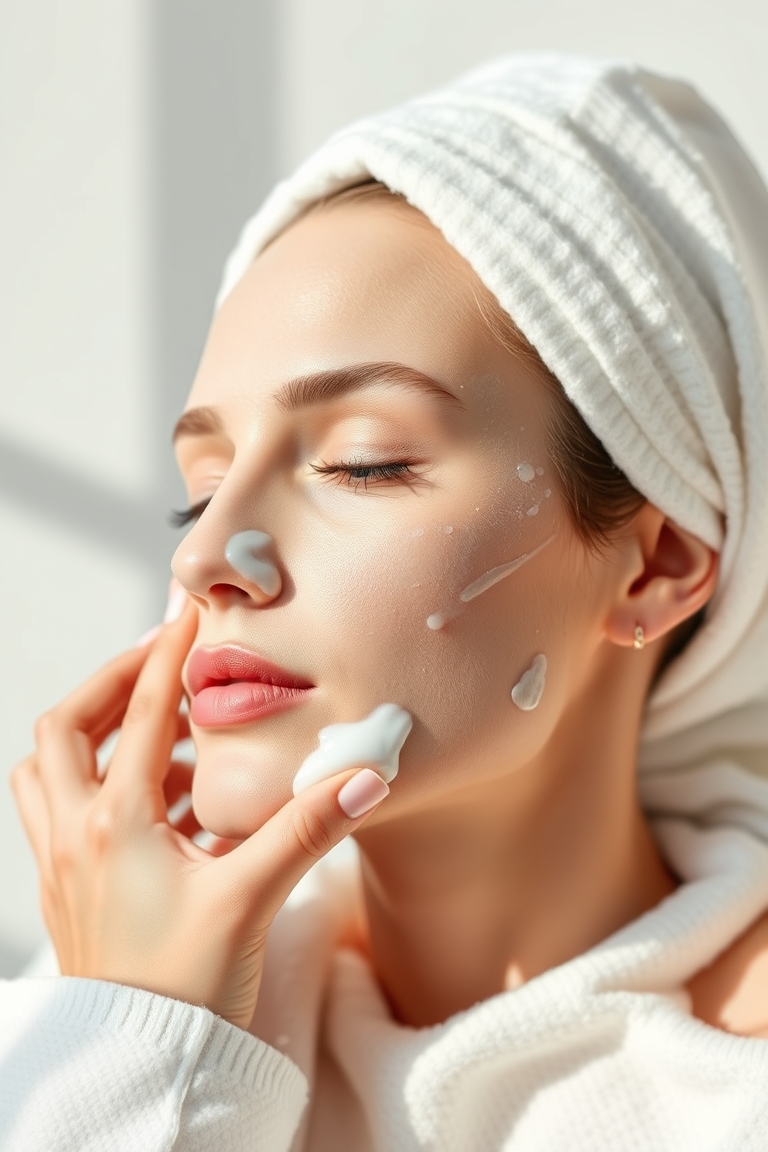 combination skin face wash in action