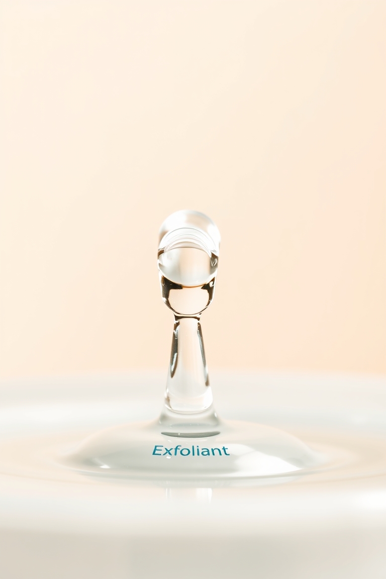 A clear liquid showing the application of bha for pores.