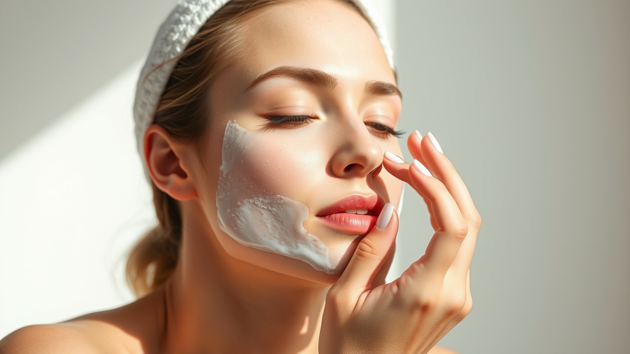 anti aging moisturizer application step