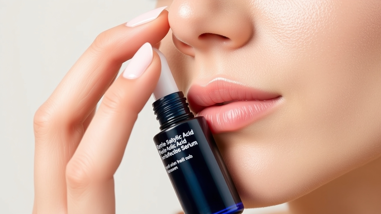 Salicylic acid for blackheads on facial skin