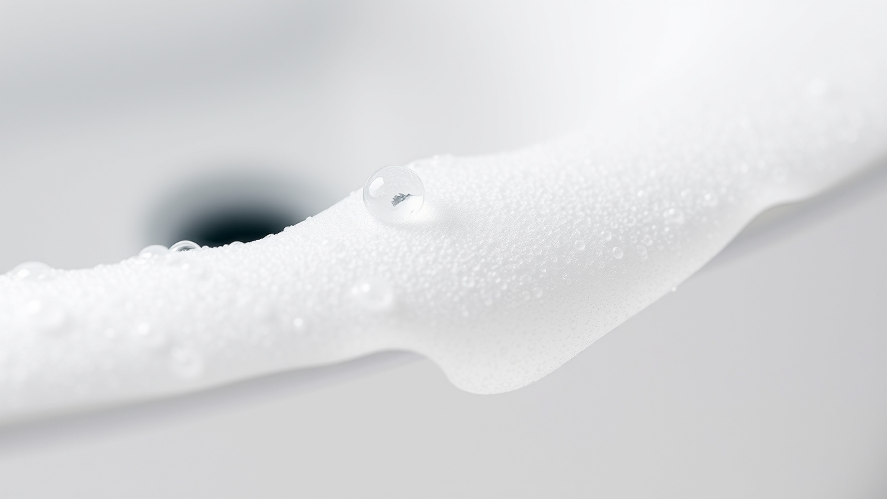 Foaming texture of the best face wash oily skin types use for deep cleaning